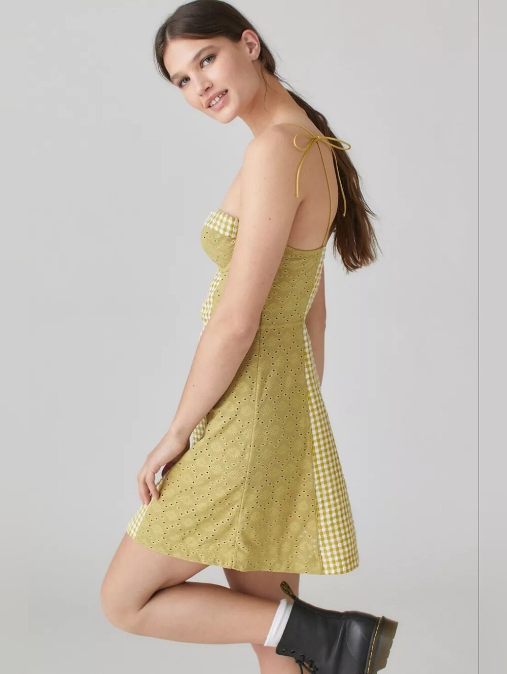 Like New Urban Outfitters Felicity Eyelet Bustier Size Small Mini Dress